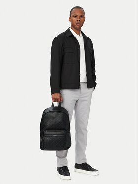 Calvin Klein Rucksack Calvin Klein Emblem Aop Deboss Round Backpack LV04D3560G Schwarz