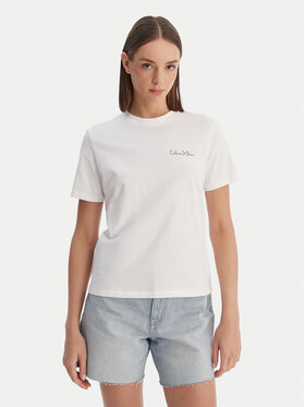 Calvin Klein Calvin Klein Camiseta Calvin Klein-Lv047E809G Yaa LV047E809G Blanco Classic Fit
