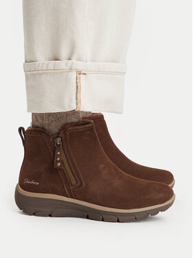 Skechers Боти Skechers Easy Going - Urban Zip 168188 Кафяв