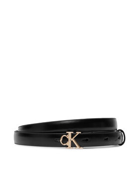 Calvin Klein Pasek Calvin Klein Round Ck Buckle Smooth 15Mm LV04F7085G Czarny