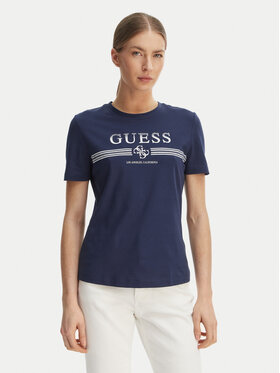 Guess Guess Футболка V6GI07 K2968 Cиній Regular Fit