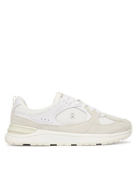 Tommy Hilfiger Snīkeri Tommy Hilfiger Th Mix Material Runner FW0FW09306 Balts