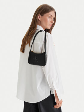 Calvin Klein Дамска чанта Calvin Klein Bold Ck Mini Bag LV04F1125G Черен