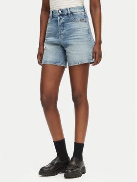G-STAR G-Star Raw Džinsiniai šortai Clean Edge D28386-E205 Šviesiai mėlyna Regular Fit