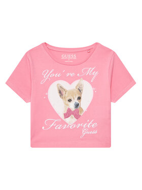Guess Guess Футболка J5YI08 K6YW4 Рожевий Regular Fit
