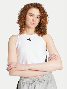 adidas adidas Топ Future Icons 3-Stripes IW5201 Білий Slim Fit