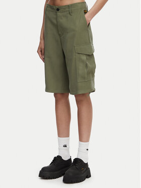 G-STAR G-Star Raw Pantaloncini di tessuto Bermuda Cargo D29016-D522 Verde scuro Relaxed Fit