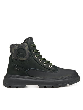 Geox Schnürschuhe Geox J Kiddartah Wpf J56MLB 032MN C0033 S Schwarz