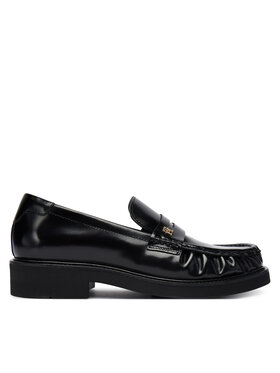 Tommy Hilfiger Mokasinke Tommy Hilfiger Square Toe Abrasivato FW0FW08825 Crna