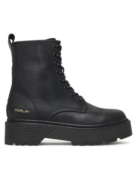 REPLAY Trapper stila apavi REPLAY Luisa GWL63 .000.C0086S Melns
