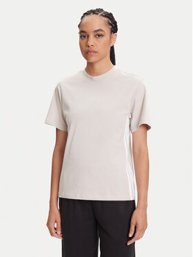 adidas adidas Футболка Essentials 3-Stripes JE1237 Бежевий Regular Fit