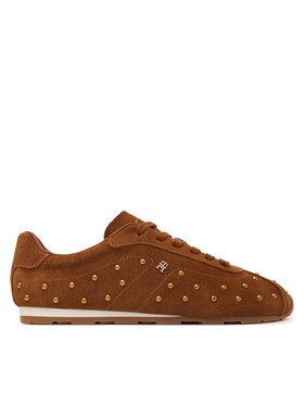 Tommy Hilfiger Αθλητικά Tommy Hilfiger Th Bella Low Profile Studs FW0FW09882 Καφέ