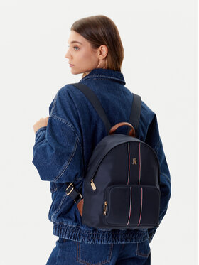 Tommy Hilfiger Mochila Tommy Hilfiger Popette Dome AW0AW17651 Azul marino