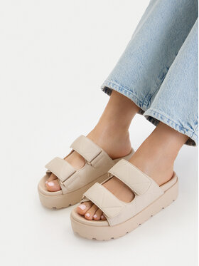 DeeZee Şlapi DeeZee CEO-R25SS09248 Écru