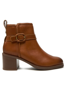 Clarks Členková obuv Clarks Chamberly Trim 26178834 Hnedá