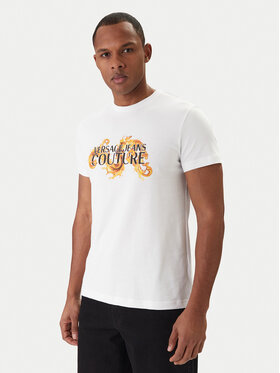 Versace Jeans Couture Versace Jeans Couture Camiseta 80GAHE02 CJ00E Blanco Regular Fit