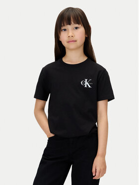 Calvin Klein Jeans Calvin Klein Jeans Camiseta Chest Monologo IU0IU00719 Negro Regular Fit
