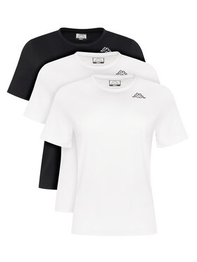 Kappa Kappa Комплект футболок Logo Sylvie 38277LW Чорний Regular Fit