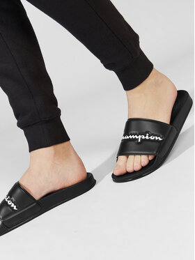 Champion Pantoletten Champion Slide Varsity S21993-CHA-KK002 Schwarz