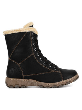 Rieker Schnürschuhe Rieker Z0102-00 Schwarz
