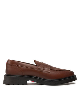 Tommy Hilfiger Loaferek Tommy Hilfiger Comfort Lwt Lth Loafer FM0FM05089 Barna