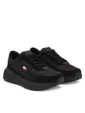 Tommy Jeans Сникърси Tommy Jeans Modern Runner Mix EN0EN03100 Черен