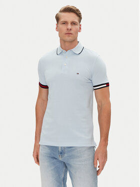 Tommy Hilfiger Tommy Hilfiger Polo Flag Cuff MW0MW38458 Svijetloplava Slim Fit