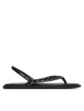 Tommy Jeans Sandali Tommy Jeans Tjw Casual Rope Sandal EN0EN02951 Črna