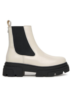 Tommy Hilfiger Kotníková obuv s elastickým prvkem Tommy Hilfiger Shiny FW0FW09042 Béžová