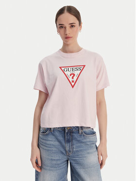 Guess Jeans Guess Jeans Футболка W4YI73 K8HM0 Рожевий Regular Fit