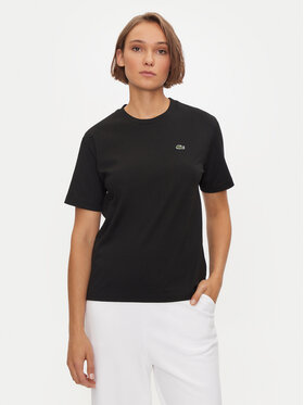 Lacoste Lacoste Футболка TF7215 Чорний Loose Fit