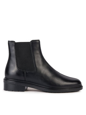 Geox Kotníková obuv s elastickým prvkem Geox D Walk Pleasure D36TGE 00043 C9999 Černá