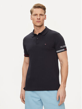 Tommy Hilfiger Tommy Hilfiger Poloshirt Flag MW0MW34780 Dunkelblau Slim Fit