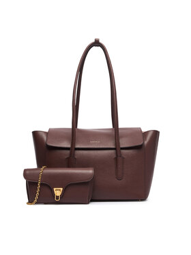 Coccinelle Τσάντα Coccinelle T8A Coccinelle Double Beat E1 T8A 11 02 01 Μπορντό