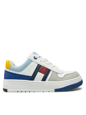 Tommy Hilfiger Sneakersy Tommy Hilfiger Flag Low Cut Lace-Up Sneaker T3X9-33863-1269 M Biela