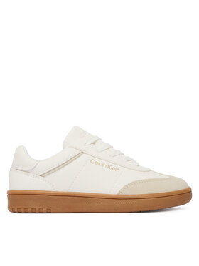 Calvin Klein Sneakersy Calvin Klein Low Cut Lace-Up Sneaker V3X9-83159-1269 S Biela