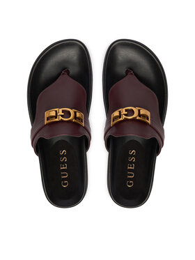 Guess В'єтнамки Guess FLJFRR LEA03 Бордовий