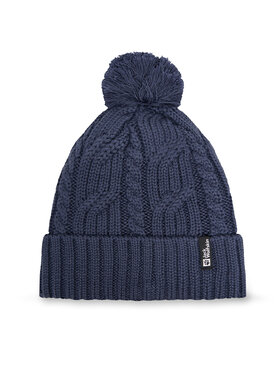 Jack Wolfskin Čepice Jack Wolfskin Pompom 1905092 Tmavomodrá