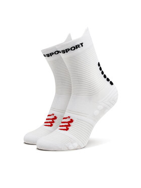 Compressport Dlhé ponožky Compressport Pro Racing V4.0 Run High XU00046B Biela