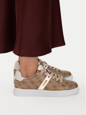 Guess Sneakersy Guess FLFBTZ FAL12 Béžová