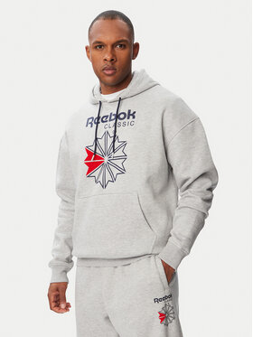 Reebok Reebok Μπλούζα Hainrich RK25734CCM Ανοιχτό γκρι Regular Fit