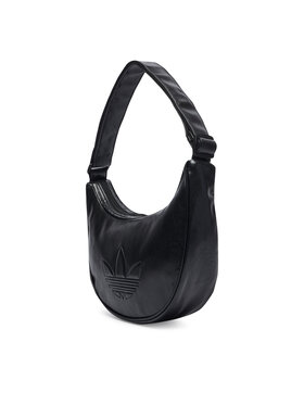 adidas Ročna torba adidas Adicolor Half Crescent Bag Metallic Pu KR1546 Črna