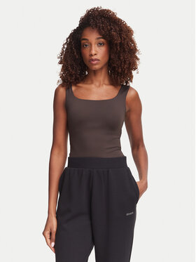 Guess Guess Top V6YP18 K4788 Marrón oscuro Slim Fit