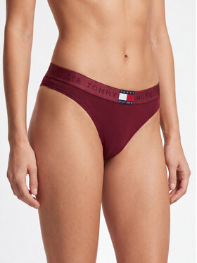 Tommy Hilfiger Tommy Hilfiger Braguitas clásicas UW0UW06683 Rojo oscuro