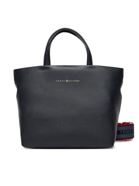 Tommy Hilfiger Kabelka Tommy Hilfiger Th Logotape Mini Tote AW0AW17694 Tmavomodrá