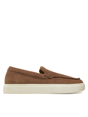 Calvin Klein Mokasíny Calvin Klein Moccasin Suede HM0HM01794 Hnedá