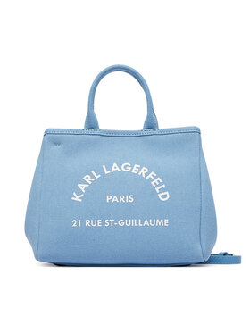 KARL LAGERFELD Ročna torba KARL LAGERFELD B2W50003 Modra