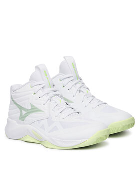 Mizuno Batai uždaroms aikštelėms Mizuno Wave Momentum Pro Mid V1GC2545 Balta