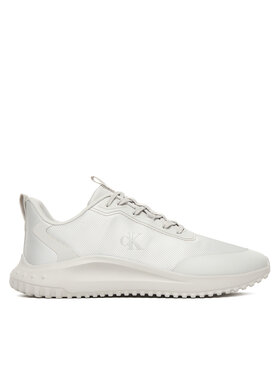 Calvin Klein Sneakersy Calvin Klein Eva Runner Lace Up Mat Mix YM0YM01442 Sivá