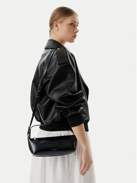 Calvin Klein Torbica Calvin Klein Foil Logo Glossy LV04F3738G Crna